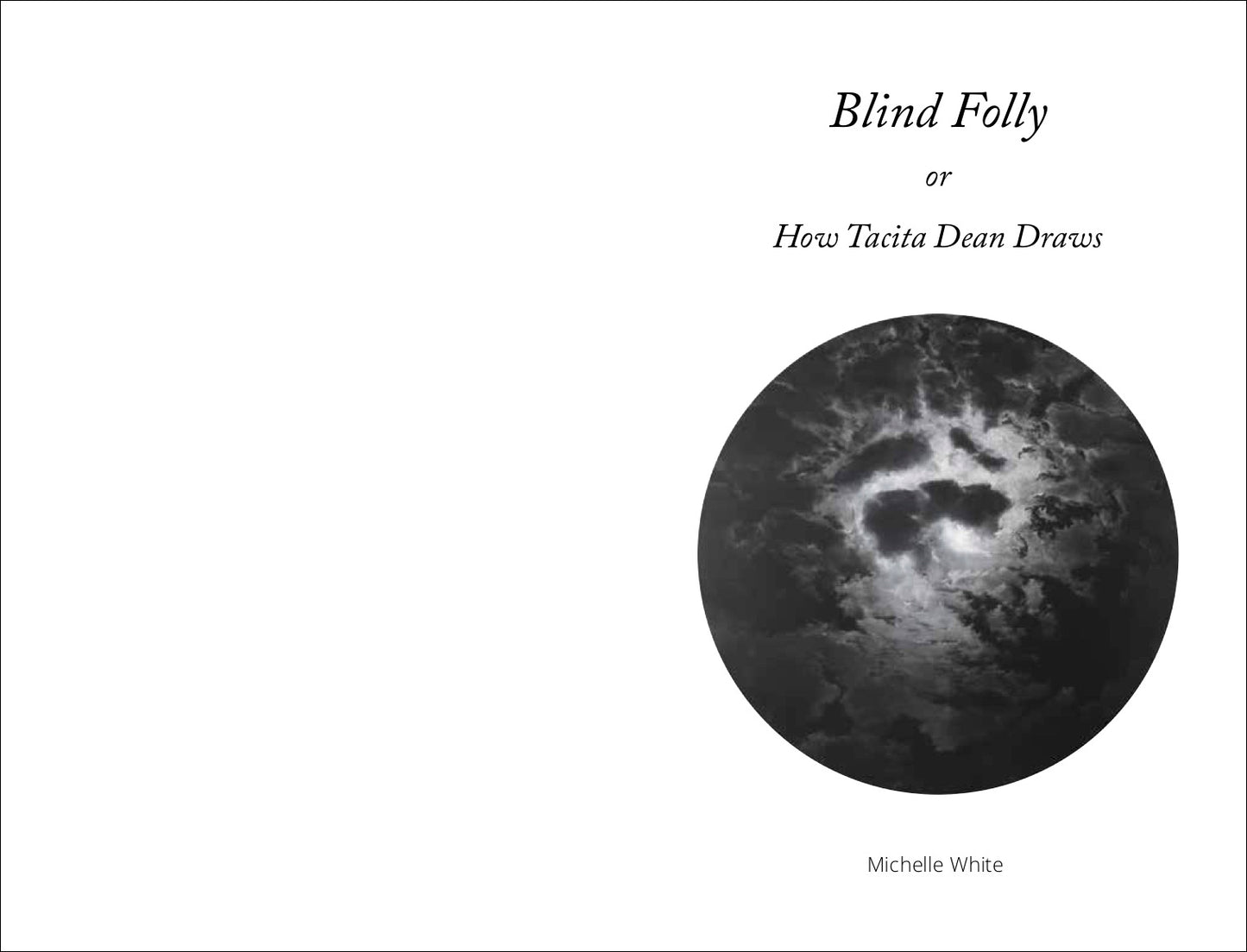 Blind Folly or How Tacita Dean Draws