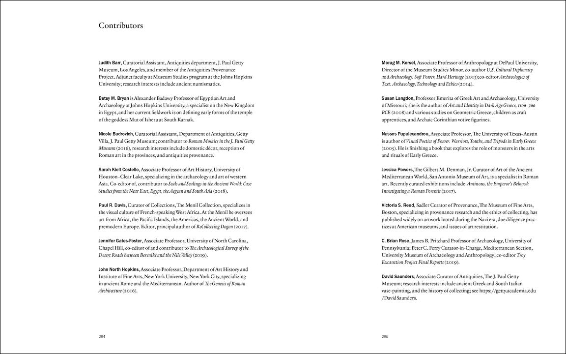 Object Biographies: Collaborative Approaches to Ancient Mediterranean Art