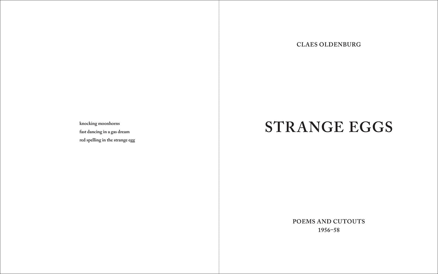 Strange Eggs: Poems and Cutouts, 1956–58