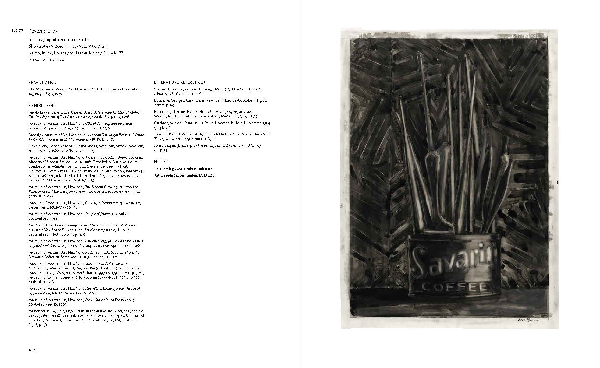 Jasper Johns Catalogue Raisonné of Drawing – Menil Bookstore