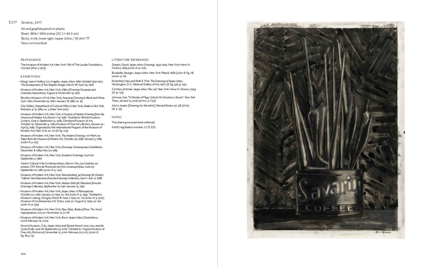 Jasper Johns Catalogue Raisonné of Drawing