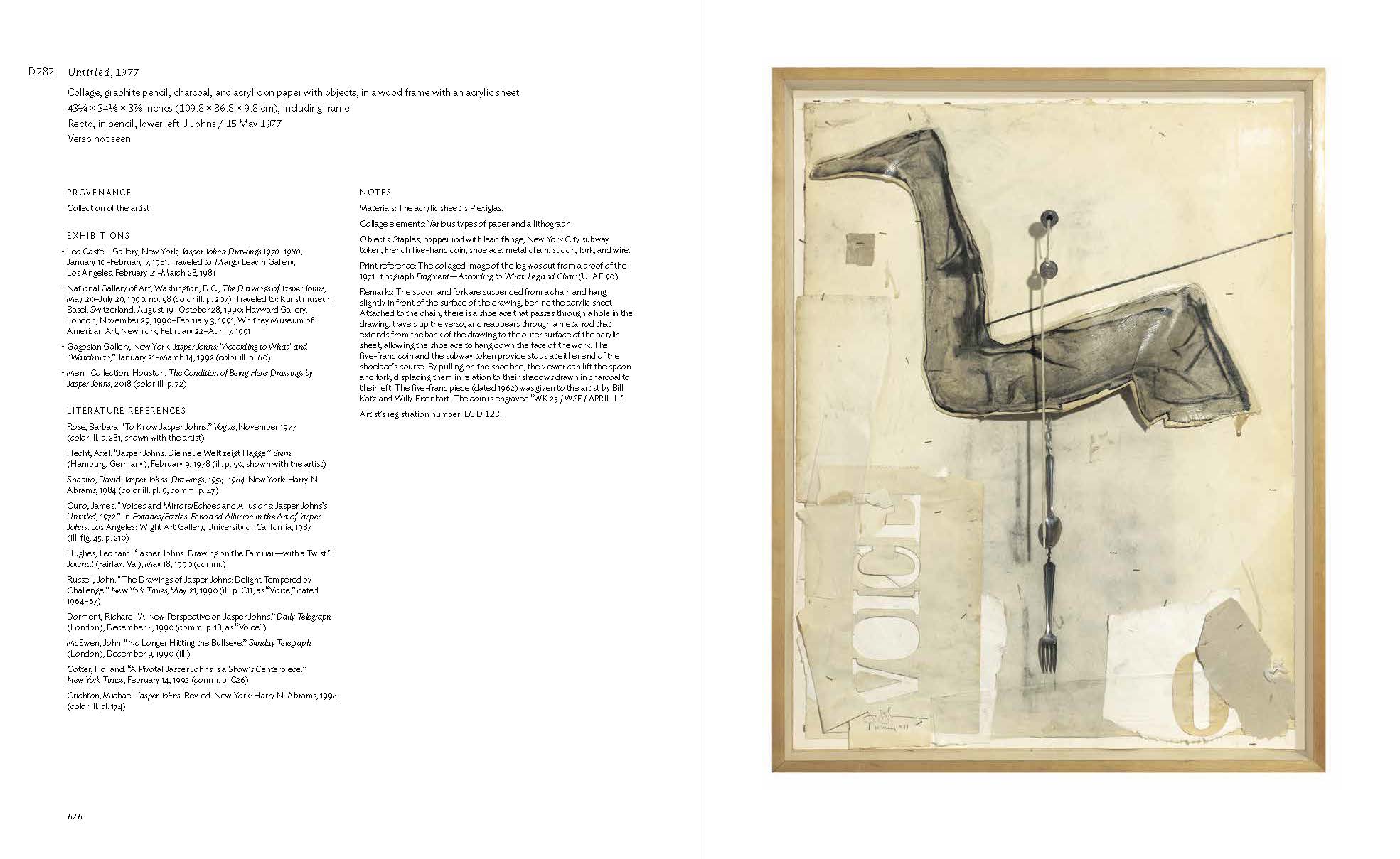 Jasper Johns Catalogue Raisonné of Drawing – Menil Bookstore