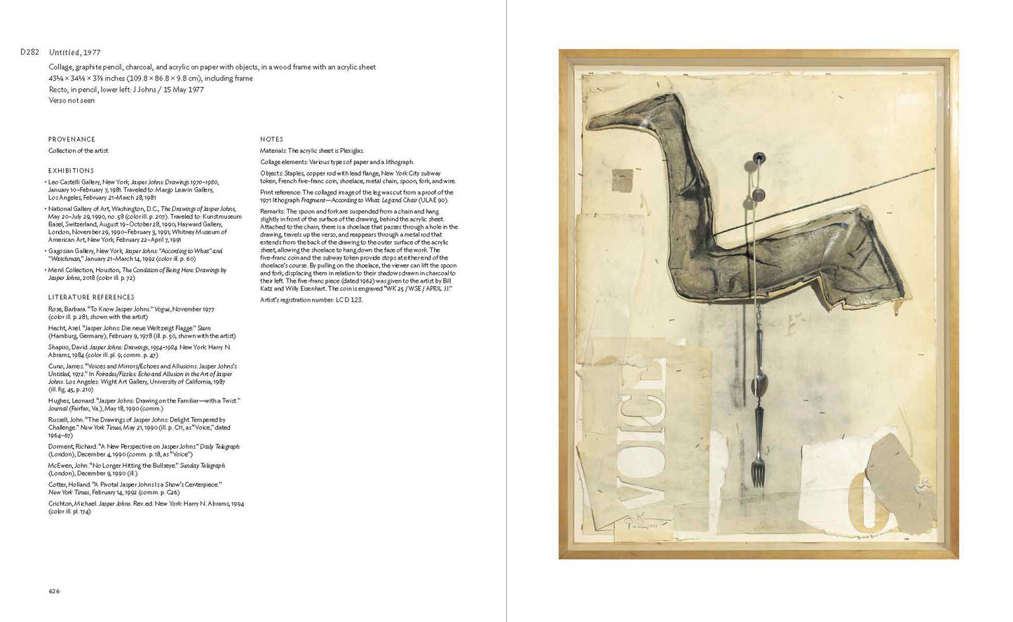 Jasper Johns Catalogue Raisonné of Drawing