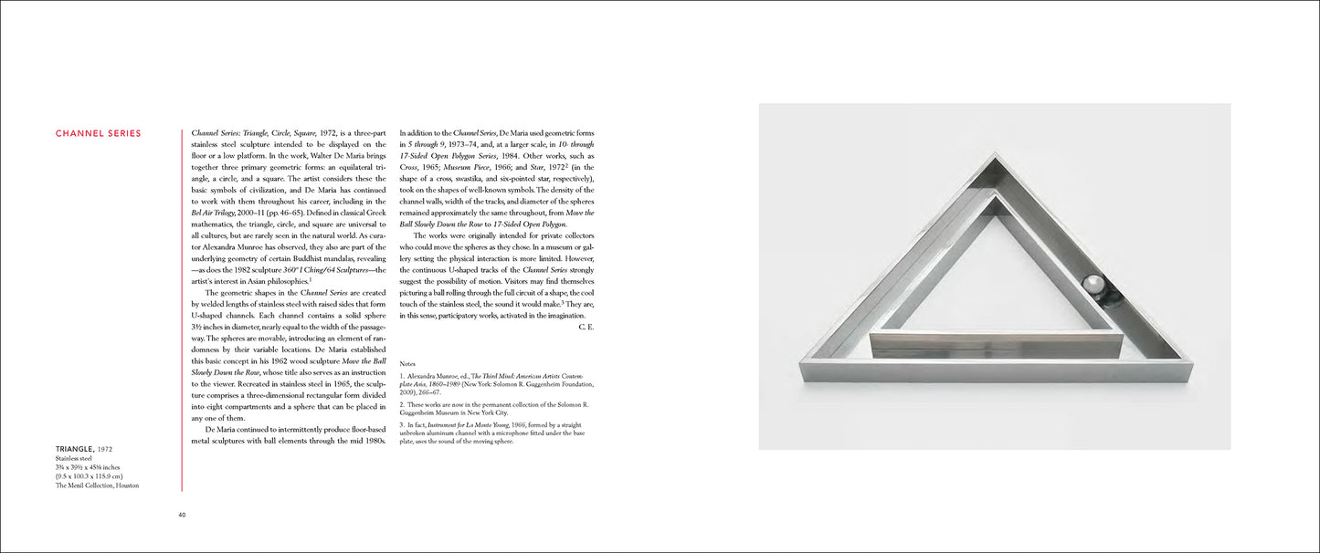 Walter De Maria: Trilogies